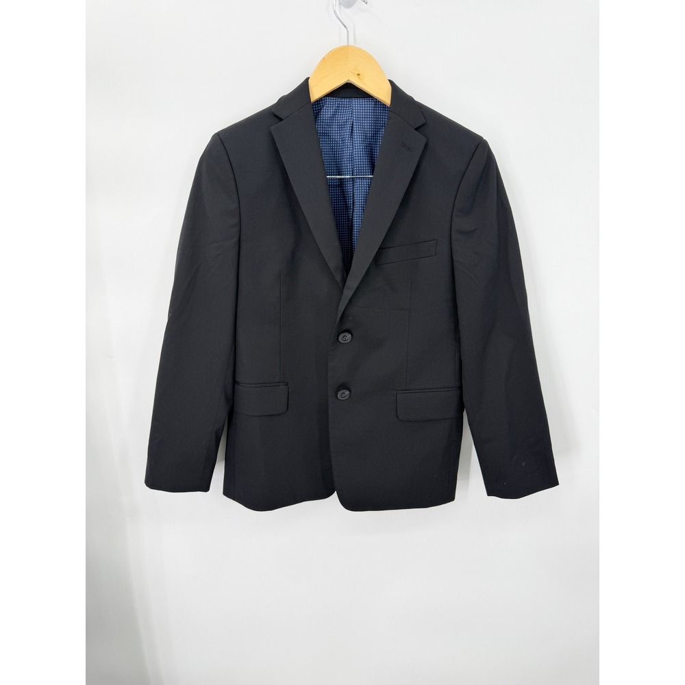 Michael Kors Blazer Boys 14R Black Wool Blend Two Button Tailored Jacket